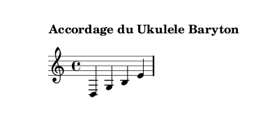 accord du ukulele baryton