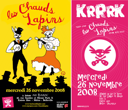 Les Chauds Lapins et KrRrK le 26 novembre 2008
