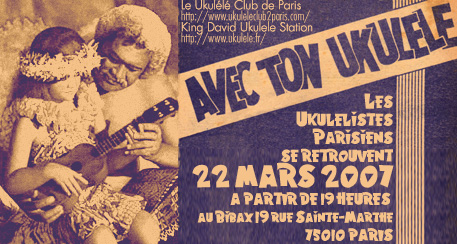 Paris 'ukulele Hui , avec Ton ukulélé&nbsp;! 