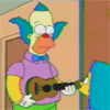 Krusty holding a ukulele (dr) 